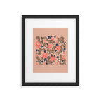 Squirrels & Blooms â Peach & Tan Framed Art Print Gallery Image 6