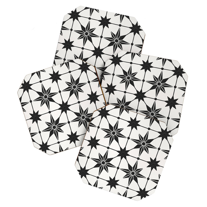 Starburst Mosaic - Black Coaster Gallery Image 1