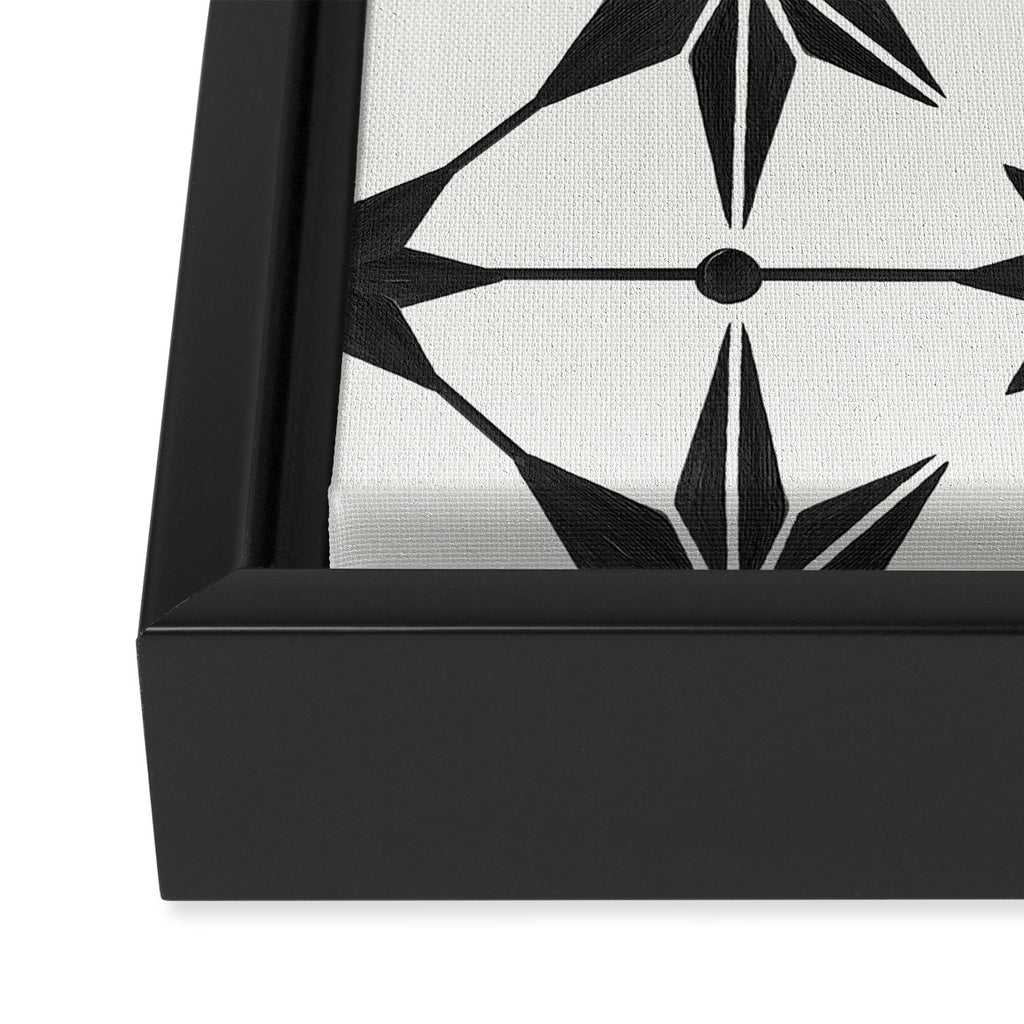 Starburst Mosaic - Black Framed Canvas Print Gallery Image 3