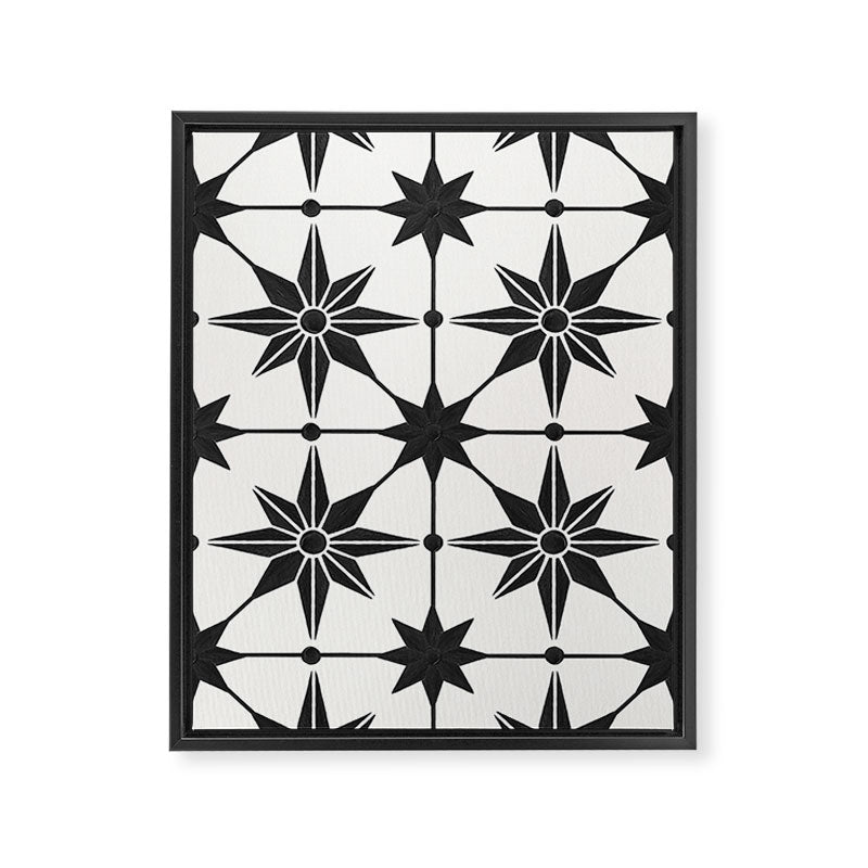 Starburst Mosaic - Black Framed Canvas Print Gallery Image 8