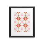 Starburst Mosaic - Coral & Gold Palette Framed Art Print Gallery Image 6