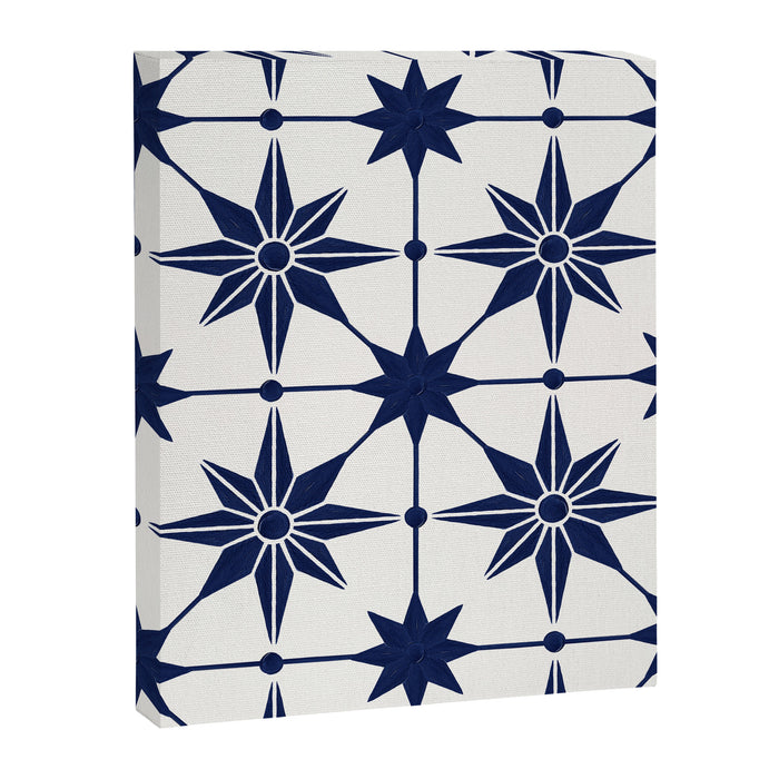 Starburst Mosaic â Navy Canvas Print Gallery Image 1
