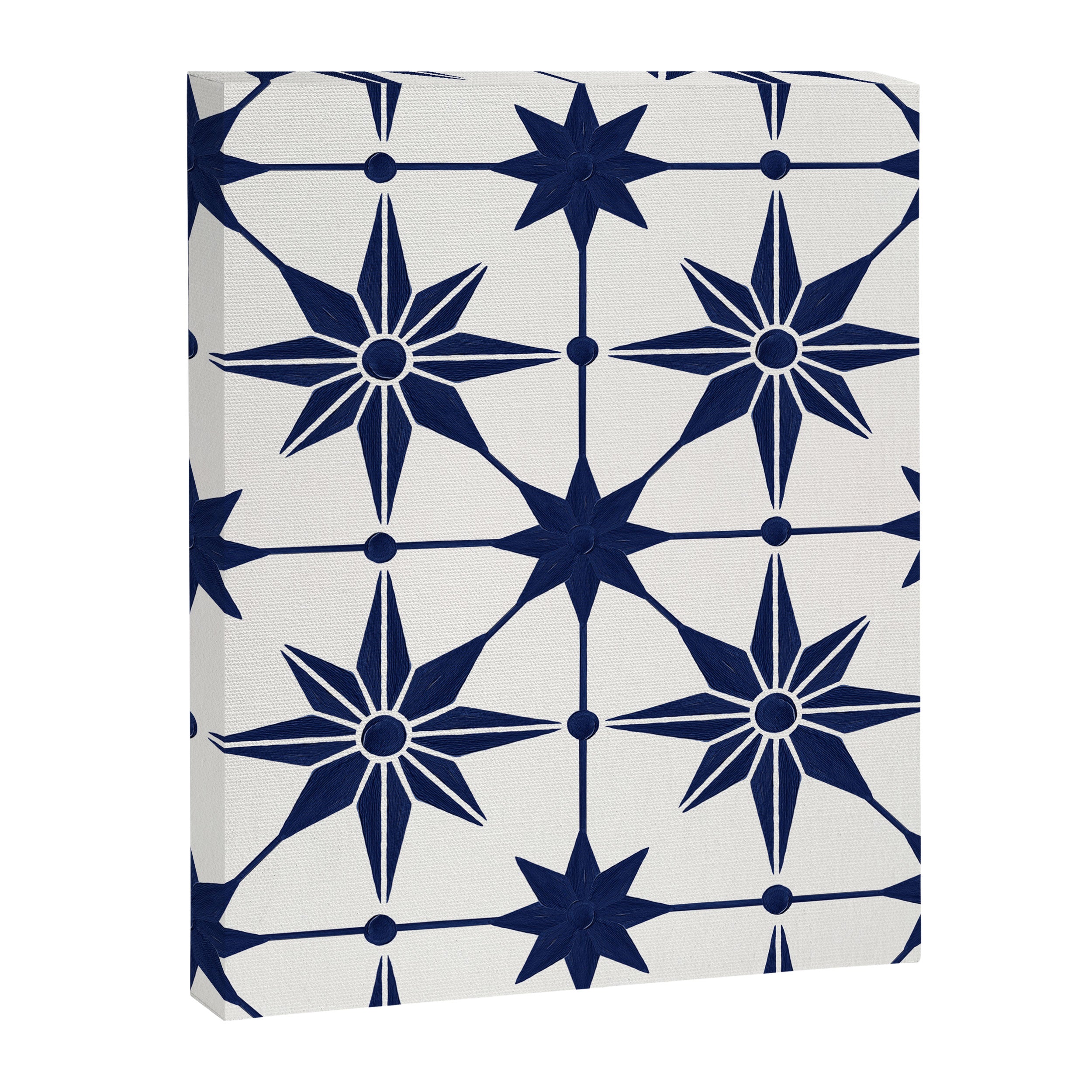 Starburst Mosaic â Navy Canvas Print Gallery Image 8