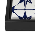 Starburst Mosaic â Navy Framed Canvas Print Gallery Image 3
