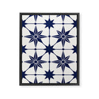 Starburst Mosaic â Navy Framed Canvas Print Gallery Image 8