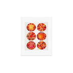 Sun Rays - Red & Orange Art Print Gallery Image 1