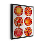 Sun Rays - Red & Orange Framed Canvas Print Gallery Image 2