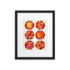 Sun Rays - Red & Orange Framed Art Print Gallery Image 6