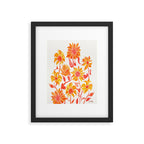Sunflower Watercolor - Fiery Palette Framed Art Print Gallery Image 4