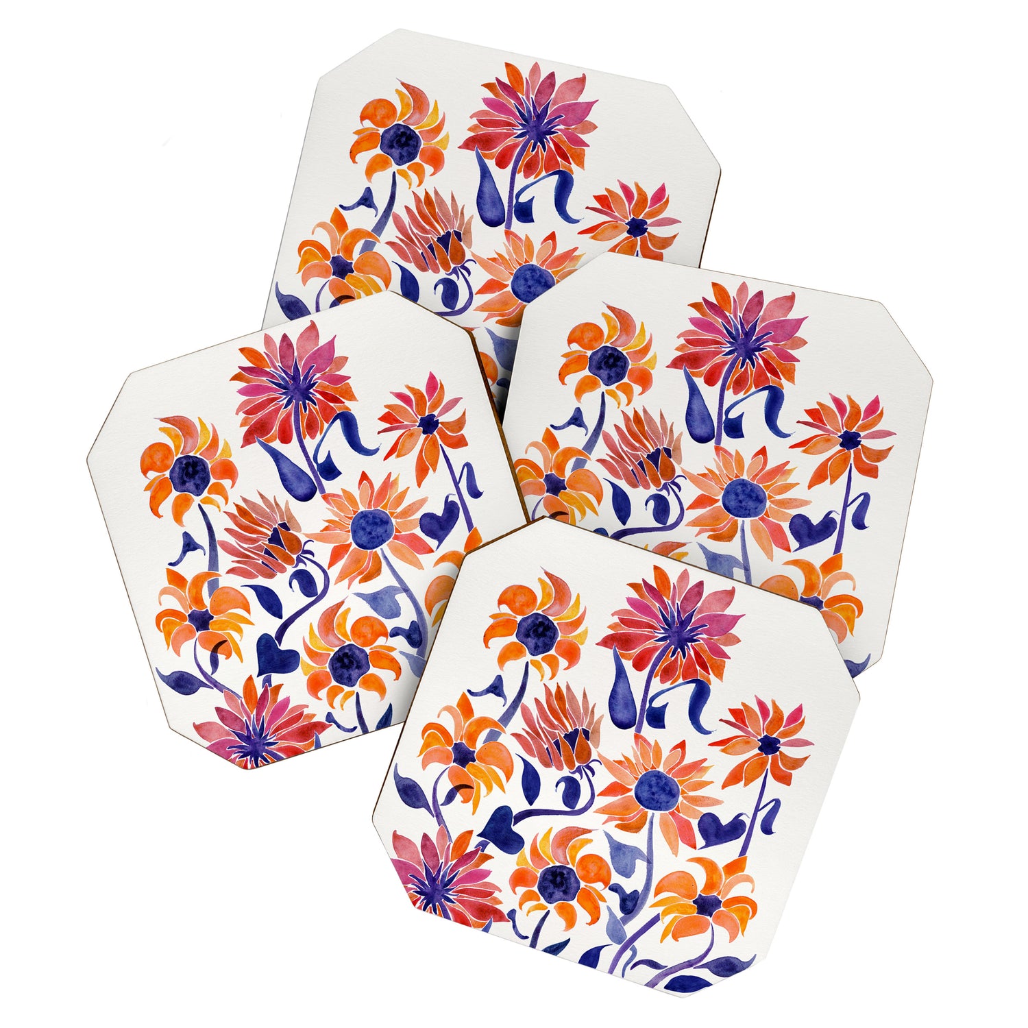 Sunflowers - Sunset Palette Coaster Gallery Image 1