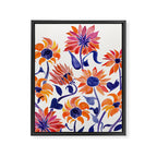 Sunflowers - Sunset Palette Framed Canvas Print Gallery Image 8