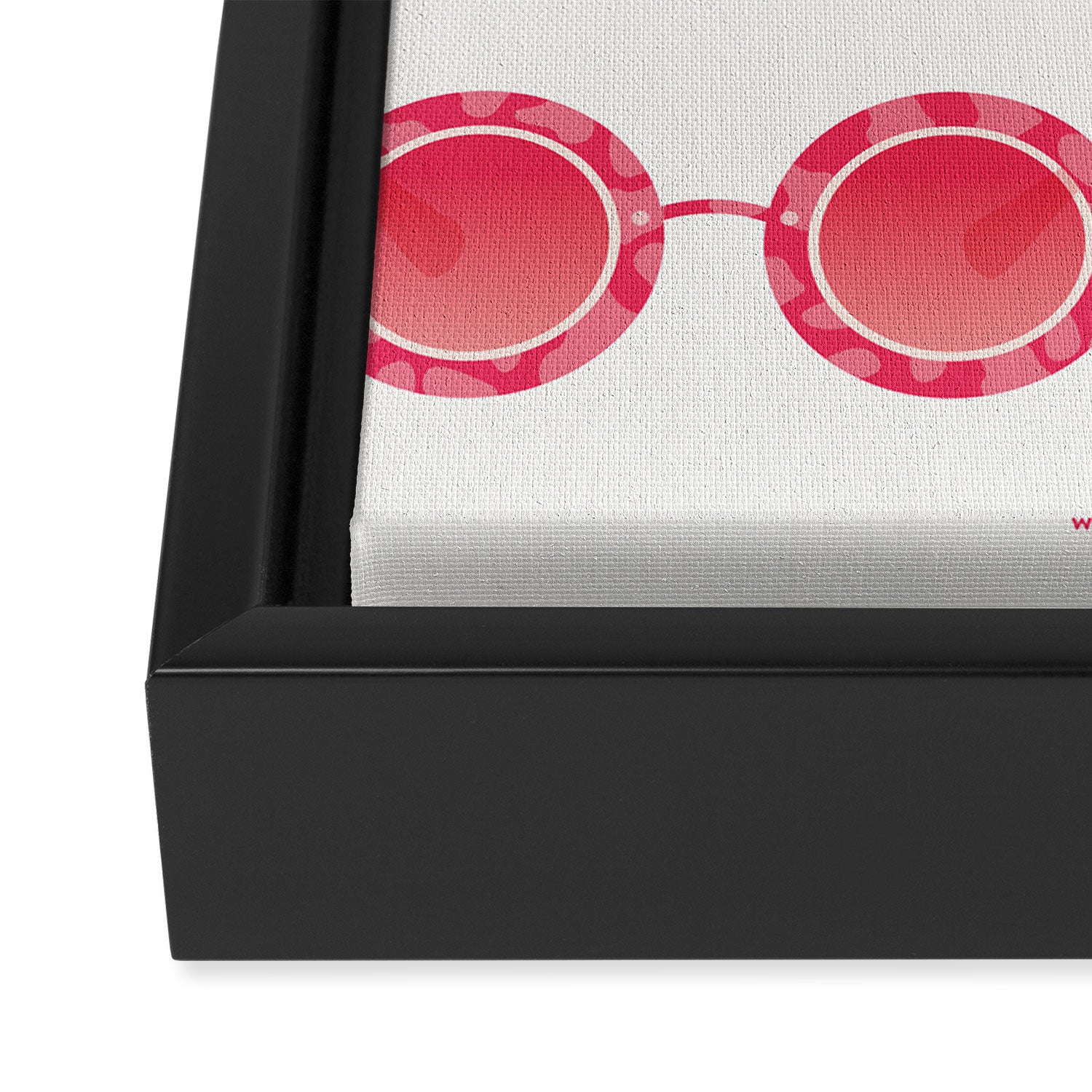 Sunglasses Collection - Pink OmbrÃ© Palette Framed Canvas Print Gallery Image 3