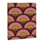 Sunset Seigaiha - Pink & Burgundy Canvas Print Gallery Image 8