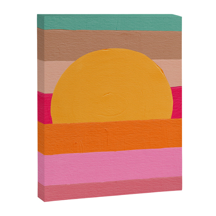 Sunset Waves â Magenta Canvas Print Gallery Image 1