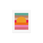 Sunset Waves â Magenta Art Print Gallery Image 1