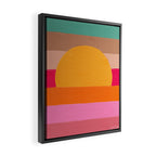 Sunset Waves â Magenta Framed Canvas Print Gallery Image 2