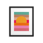 Sunset Waves â Magenta Framed Art Print Gallery Image 6