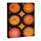 Sunshine Faces - Charcoal Canvas Print Gallery Image 6