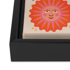 Sunshine Faces - Retro Framed Canvas Print Gallery Image 3