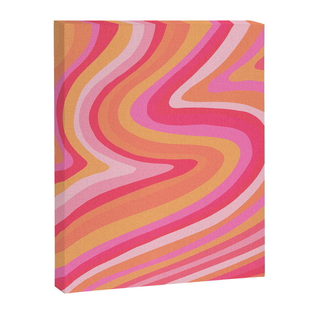 Sunshine Melt - Pink & Peach Palette Canvas Print Gallery Image 8