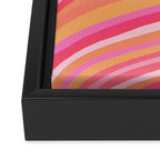 Sunshine Melt - Pink & Peach Palette Framed Canvas Print Gallery Image 3