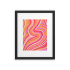 Sunshine Melt - Pink & Peach Palette Framed Art Print Gallery Image 4