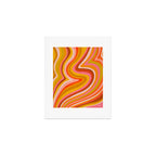 Sunshine Melt - Retro Ochre Art Print Gallery Image 1