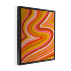 Sunshine Melt - Retro Ochre Framed Canvas Print Gallery Image 2