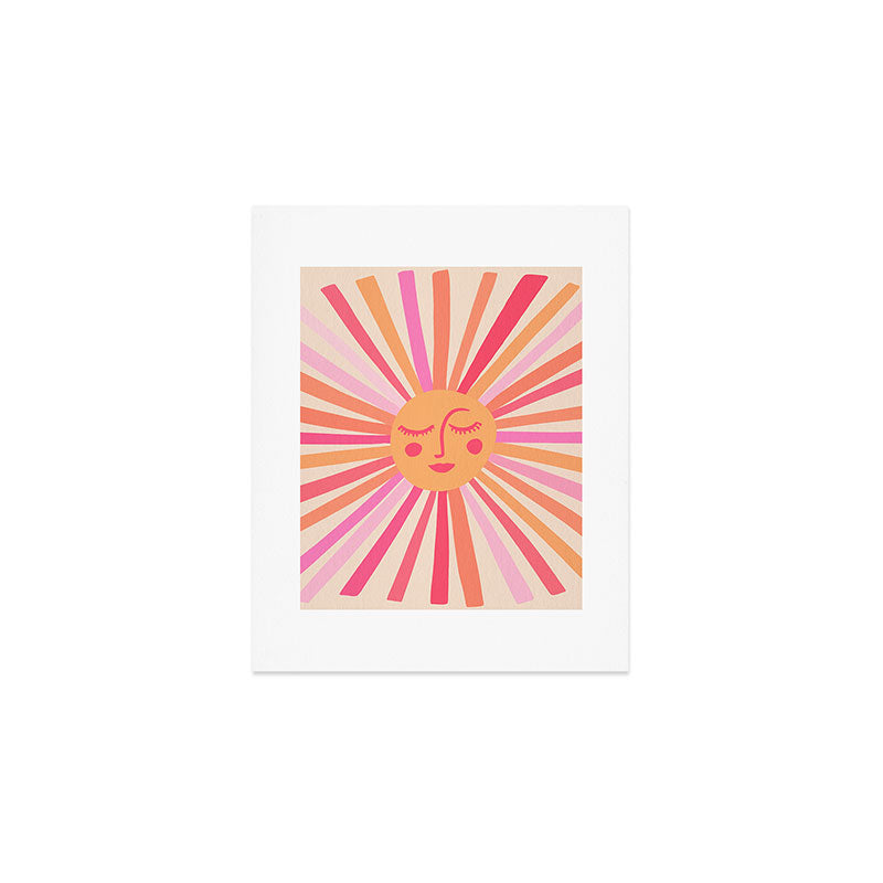 Sunshine - Pink Art Print Gallery Image 1