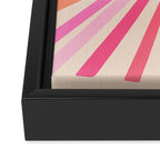 Sunshine - Pink Framed Canvas Print Gallery Image 3