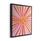 Sunshine - Pink Framed Canvas Print Gallery Image 2