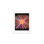Sunshine - Pink on Charcoal Art Print Gallery Image 1