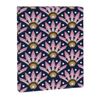 Sunshine Seigaiha Wave - Blush & Navy Canvas Print Gallery Image 8