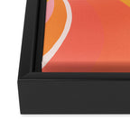 Sunshine Swirl â Pink & Peach Palette Framed Canvas Print Gallery Image 3