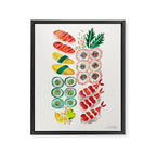 Sushi Collection Framed Canvas Print Gallery Image 8
