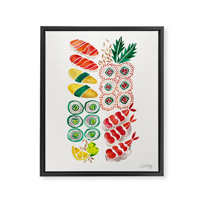 Sushi Collection Framed Canvas Print Gallery Image 8