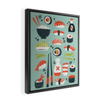 Sushi Dreams - Mint Framed Canvas Print Gallery Image 2