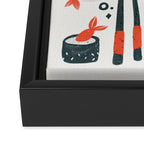 Sushi Dreams - White Framed Canvas Print Gallery Image 3