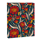 Sweet Florals - Crimson & Jade Canvas Print Gallery Image 8