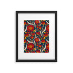Sweet Florals - Crimson & Jade Framed Art Print Gallery Image 6
