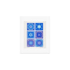 Talavera Mexican Tile - Blue Palette Art Print Gallery Image 1