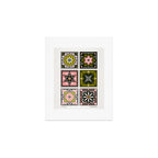 Talavera Mexican Tile - Blush & Sage Palette Art Print Gallery Image 1