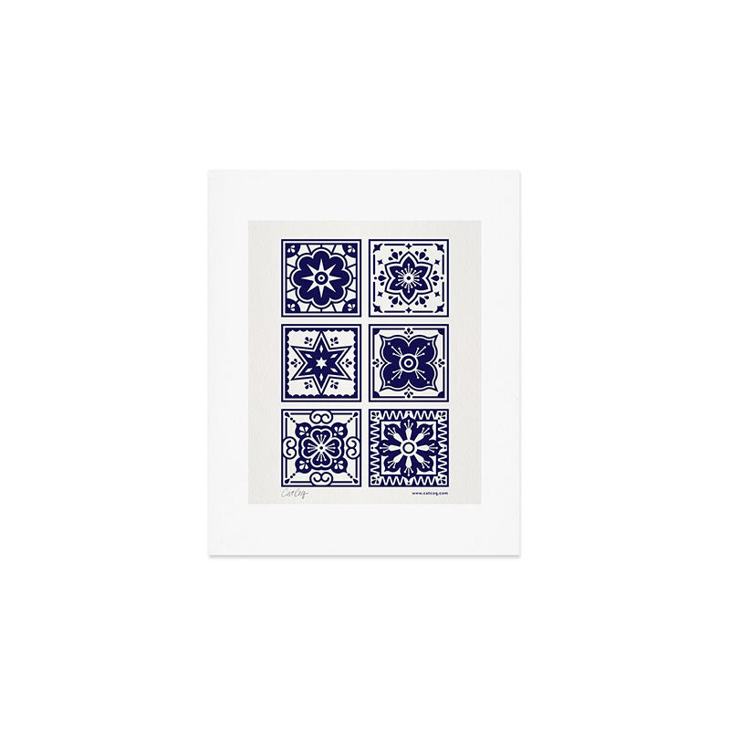 Talavera Mexican Tile - Porcelain Palette Art Print Gallery Image 1