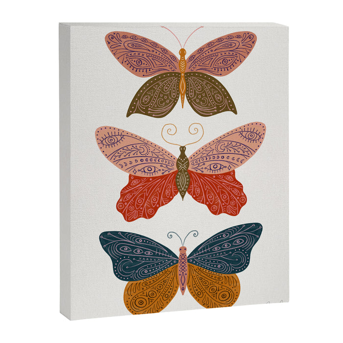 Tattooed Butterflies - Desert Canvas Print Gallery Image 1