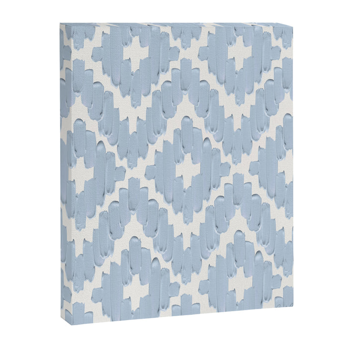 Textile Diamonds - Powder Blue  Canvas Print Gallery Image 1