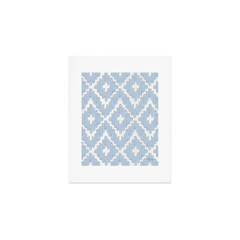 Textile Diamonds - Powder Blue  Art Print Gallery Image 1