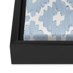 Textile Diamonds - Powder Blue  Framed Canvas Print Gallery Image 3