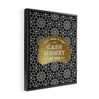 That Wasn't Very Cash Money of You - Black & Gold Framed Canvas Print Gallery Image 2