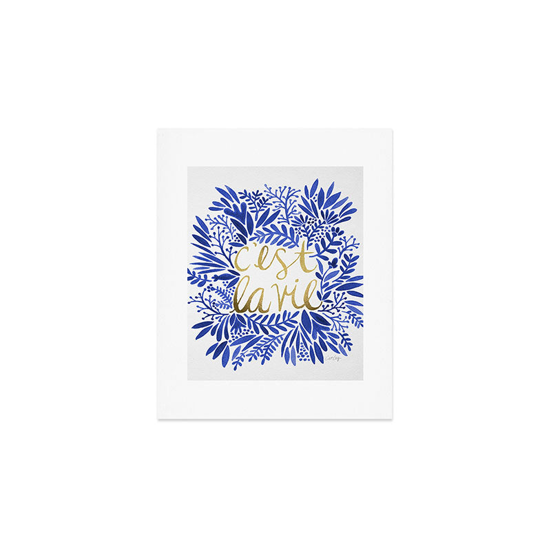 That's Life â Gold & Blue Art Print Gallery Image 1