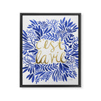 That's Life â Gold & Blue Framed Canvas Print Gallery Image 8